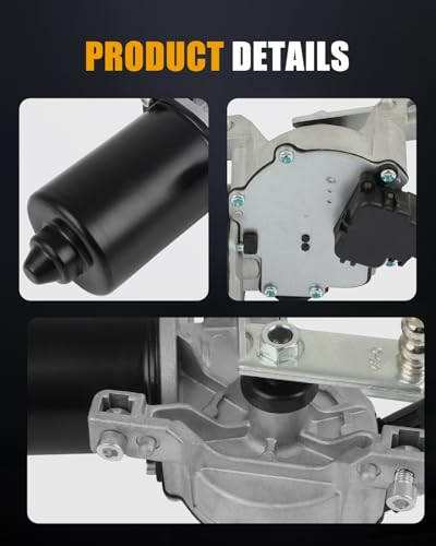 Image of ROADFAR Front Windshield Wiper Motor Fit for Hyundai for Sonata 2006-2010 | Fit For Kia For Spectra 2005-2009|For Kia For Spectra5 2005-2009|Replace 981102F000|981103K000|5 Pins