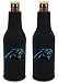 NFL Football 2014 Team Color Logo Bottle Suit Holder Cooler 2-Pack (Carolina Panthers)