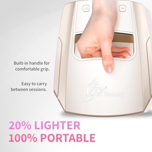 Image of iGel Beauty Hybrid PRO 3.0 XL UV /LED Nail Lamp - Wireless Rechargeable 48W Nail Dryer, Extra Wide Full-Hand Curing, 9000mAh Battery, Smart Timer & Builder Gel Mode, Cordless Professional Lamp