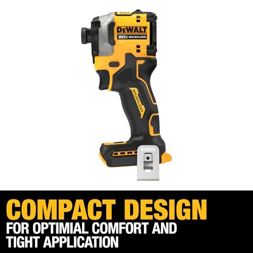 Image of DEWALT 20V MAX ATOMIC Cordless Impact Drill Driver Kit, 1 /4 Inch, Battery and Charger Included (DCF850E1)