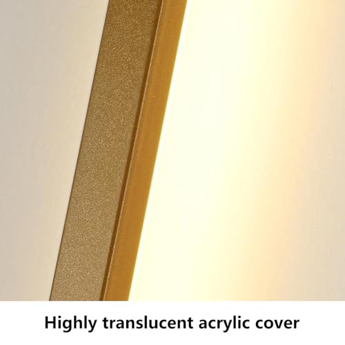 Aplique de pared LED de 60cm dorado regulable con mando a distancia para salon 4