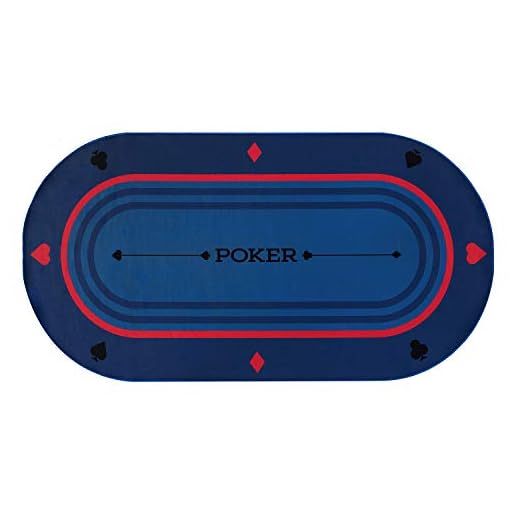 Rally and Roar Poker Tabletop Oval 70" x35”, Rubber Foam with Carry Case - Portable, Large Poker Table Cover with Non-Slip Backing, Water-Resistant - Premium Card Supplies and Casino Games for Adults