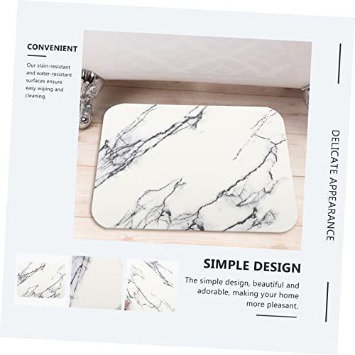 Tapis de bain super absorbant cuisine antidérapant lavable marbre Zerodeko - 8