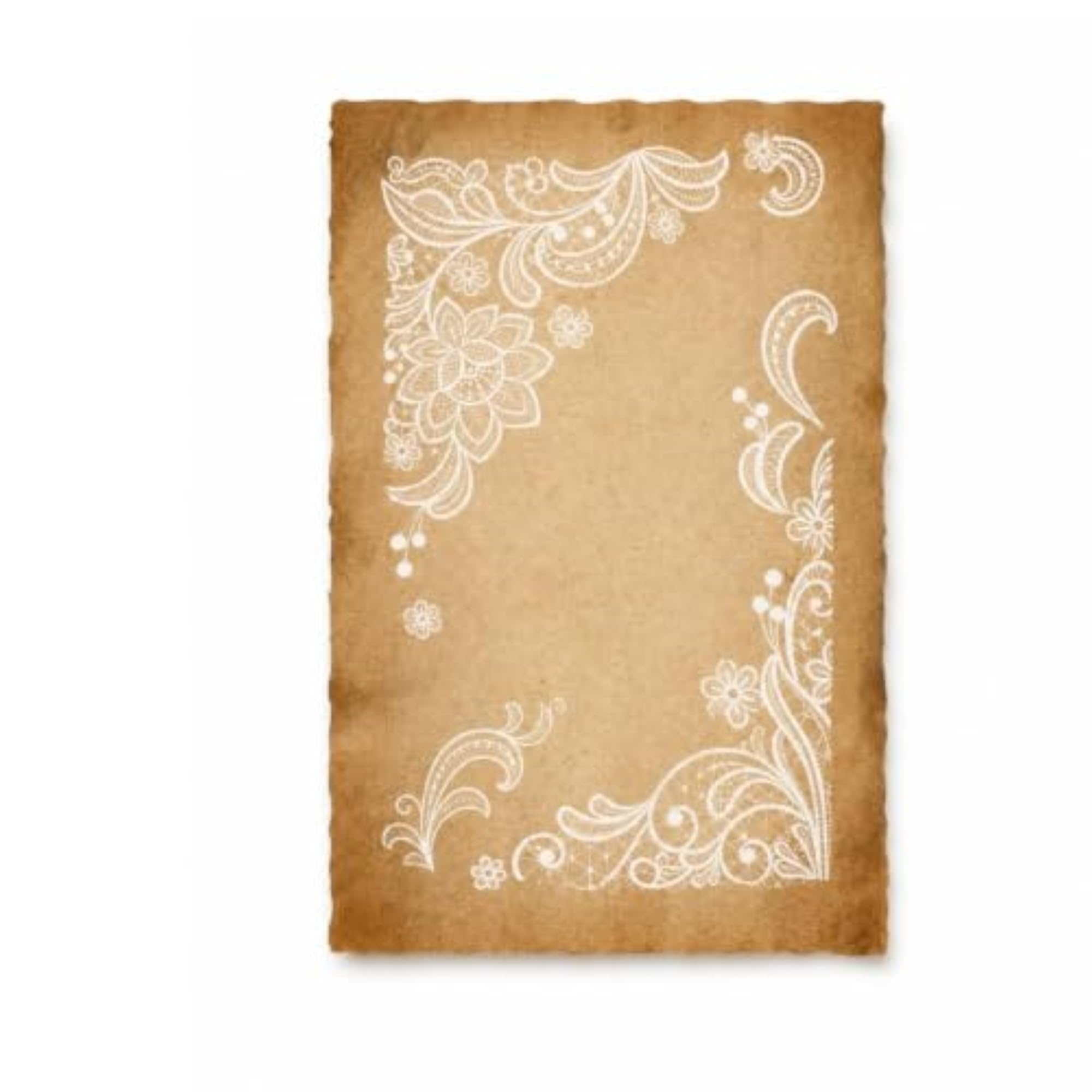 Ornamental Pattern Translucent Window Decal Peel and Stick