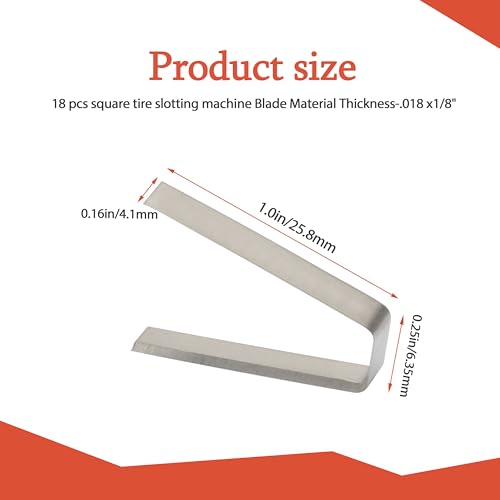 Image of #5 9 /32 Tire Groover Flat Blades, 18 Pack, for Tire Regroover Tool Kit