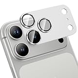 Ya en manzanajugosa.com: HWeggo para iPhone 17 Pro Protector de Lente de Cámara 9H Cristal Templado Cubierta de la Cámara Todo-en-uno Aleación de Aluminio Metal Anti-Rayaduras Caso Amistoso,Plata