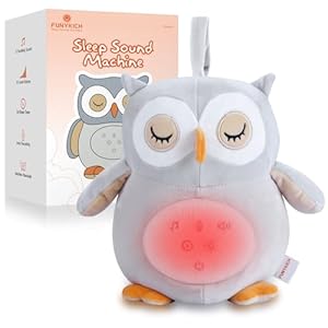 FUNYKICH Eule Plüsch Einschlafhilfe mit Aufnahmefunktion