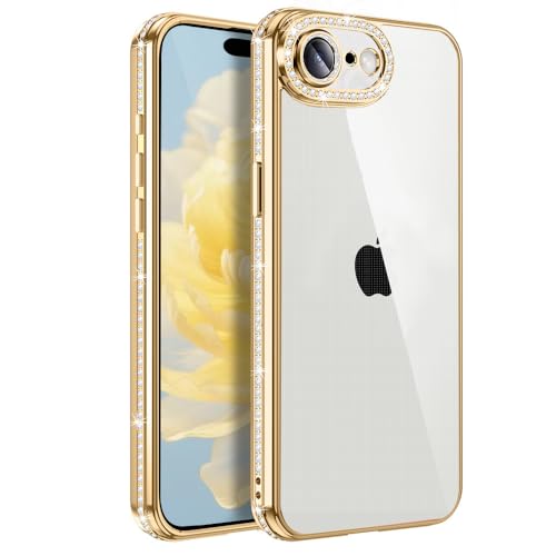 MuZiF iPhone 17e �p �P�[�X �N���A ���b�L���H �L���L�� �w�ʑS���� �T���E���h�����Y�ی� �J�����ی� TPU �\�t�g�P�[�X �����Čy�� ���� �l�C �ϏՌ� �g�уJ�o�[ ���b�v�z�[���t�� �A�C�t�H�� 17e �p �X�}�z�P�[�X (iPhon