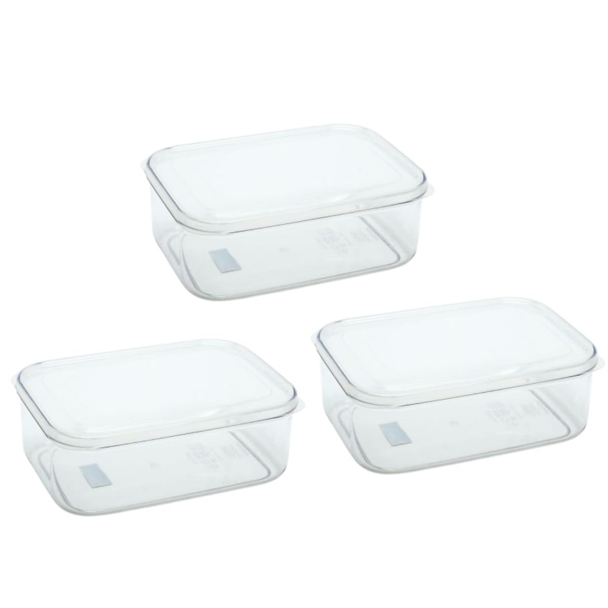 LustrowareLSX 255 Micro Clear 2.3 qt Food Storage Container Set of 3 (Clear)
