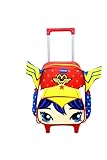 Mochila Rodinha Baby Escolar Menino Menina Varios Personagens (Mulher Maravilha)