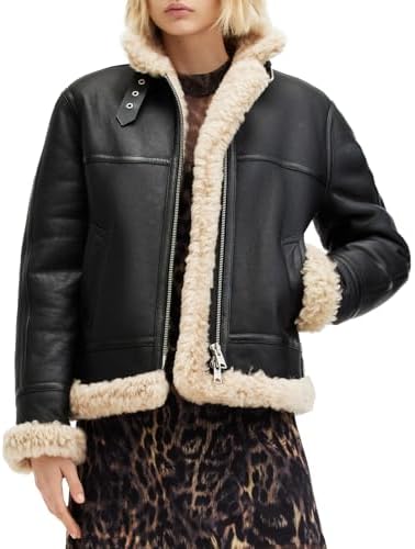 AllSaints womens Lorel Flying Jacket