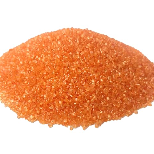 Sentovac Orange Sanding Sugar Sprinkle Edible Sparkling Sugar Crystals Sprinkles Glitter Coarse Sugar for Cake Decorating Cookie Cupcake Topper Ice Cream Decoration Supplies 3.2 OZ - Thumbnail 5