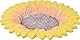 dobar® 12980e Insektentränke Fiore - Großes Insektenbad aus Zement - Vogelbecken für Wildvögel - Wassertränke Sonneblume für Garten/Terrasse/Balkon - 30,5 x 30,5 x 4 cm - Gelb