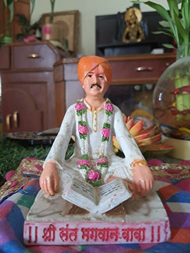 Image of Bhagwan Baba Statue (White Marble dust, Porcelain)