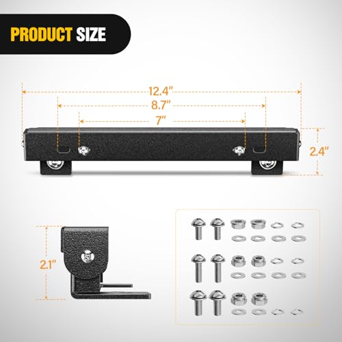 Image of Nilight Universal Flip-Up Plate Frame for 10 inch Hawse Fairlead Mount Front License Bracket Holder Relocation Bumper Winch Mount Roller Fit for Most Pickup Trucks Off-Road Cars SUVs