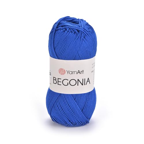 Image of YarnArt Begonia 100% Cotton, Pure Premium Soft Cotton for Knitting Crochet and Amigurumi, Shiny Colors 1.76 Oz (50g) / 185 Yrds (169m) (4915)