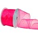 Morex Ribbon Wired 2-1/2-Inch Chiffon Ribbon with 20-Yard Spool, Cerise