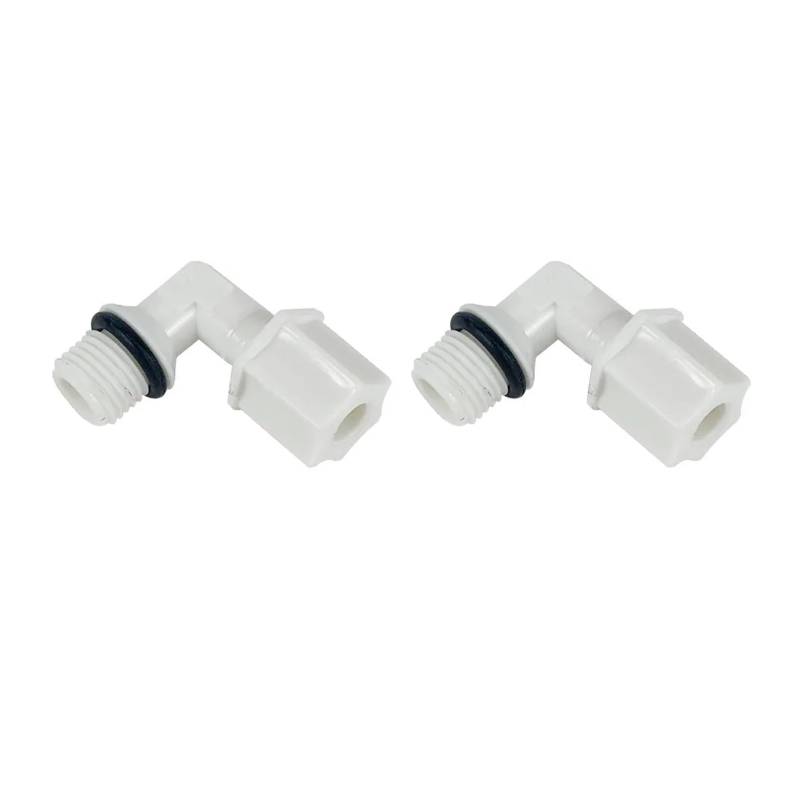 BALYDLUL Male Elbow Jaco Connector 1/4" Thread x 1/4" Tube Fitting Parts for Water Filters and Reverse Osmosis RO Systems - 2 PACK