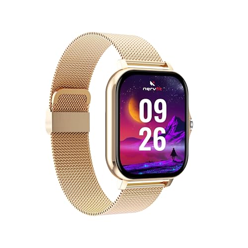 Image of Nervfit Astra GT Smart Watch, HD Display with Silicon Strap, BT Calling, IP67 Water Resistant, Custom Watch Faces, AI Voice Assistant, Health Tracking