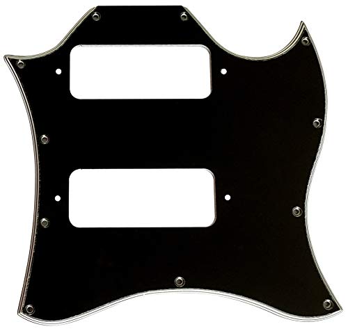 Gibson SG P90 �t���t�F�C�X �o�[�h���� �X�^�C�� �M�^�[ �s�b�N�K�[�h �X�N���b�` �v���[�g (5 �v���C �u���b�N)