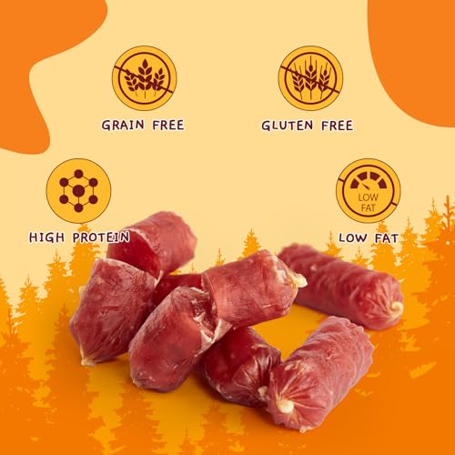 Image of Jungle Calling Soft Duck Sausage Treats for Small & Medium Dogs, 10.6 oz