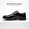 Bruno Marc Men's Formal Dress Shoes Brogues Derbys,Size 10W,Black-Pat,DOWNINGWIDE-02 #5