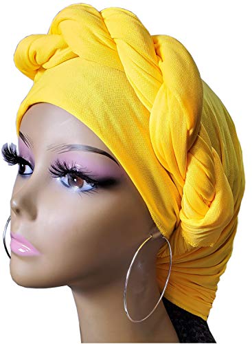 Stretch Turban Head Wrap Scarf for Women - Long Jersey Turban Wrap Tie 1 or 22