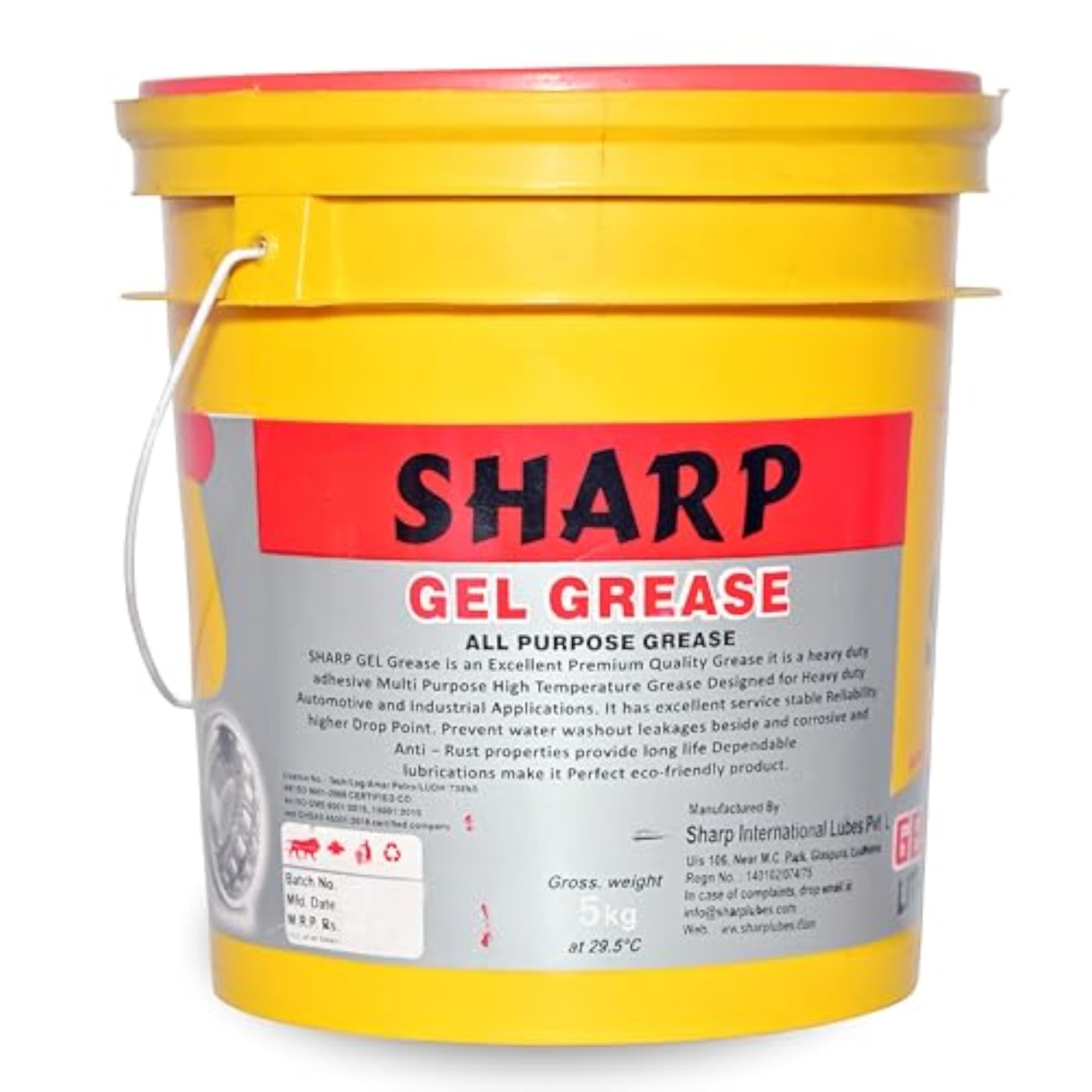 Red Gel Lithium Grease - High-Performance Lubricant