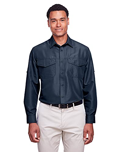 Chemise performance homme navy manches longues taille m vêtements de travail respirants