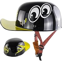 Retro Motorfiets Baseball Cap Helm DOT ECE Goedgekeurd Straat Sport Half Helm Voor Volwassenen, Half Shell Motorhelm Mannen Vrouwen Voor Scooter Helm Chopper Cruiser Elektrische Bromfiets Jet Helm