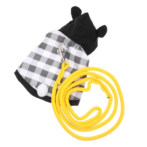 Mikikit 1Set Rabbit Harness and Leash for Animals Comfortable Bunny Costume Outfit with Fit Skin Friendly for Daily Use and