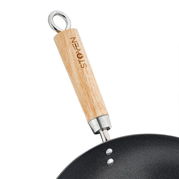 STOVEN Wok antiadherente de calibre pesado de 34 cm