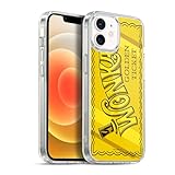 Head Case Designs Officially Licensed Willy Wonka and the Chocolate Factory Golden Ticket Graphics Gel Case [Military Grade] Compatible with Apple iPhone 12 / iPhone 12 Pro & with MagSafe