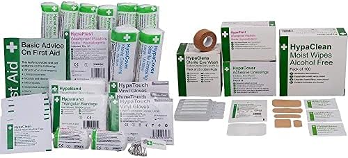 Safety First Aid Group HSE Kit Refill (1-10 Persons) with Extra Essentials Supersize Kit, Bundle