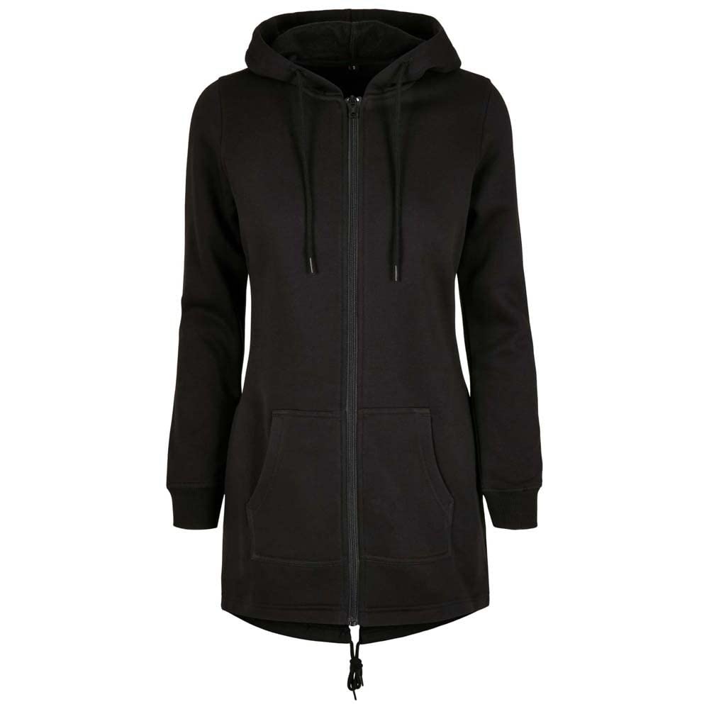 Build your Brand Ladies Sweat Parka Parka Available in Many Sizes XS to 5XL, black, XXL