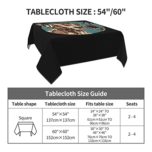 Uyku The Singing Sheep Tablecloths 60"X60" Waterproof Square Tablecloth Family Dining Table Outdoor Party Decorative Tablecloth #TOP4