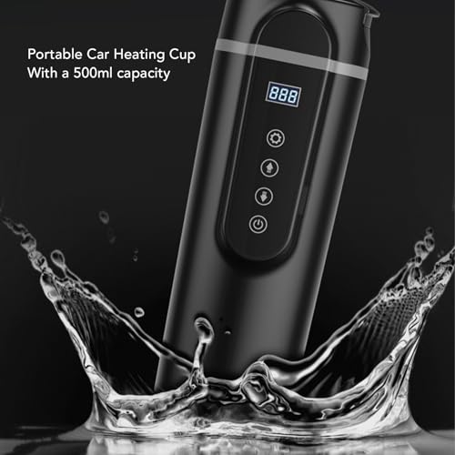 Tetera Eléctrica Portátil 500ml para Auto 12V-24V miniatura 7