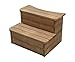 Produktbild bambus-discount.com Treppe einfach für Hot Tubs mit einem Durch. von 180cm - Holz Badefass Holzbadefässer