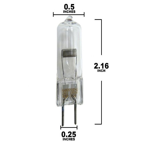 10 bombillas halógenas OSRAM G6,35 24V 250W miniatura 2