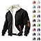 Generico Giacca Uomo Invernale Pile, Felpa con Cerniera Doubleface Micropile Peluche - Giubbotto Antivento Termico Elegante Lavoro Cappotto per Lavoro e Casual