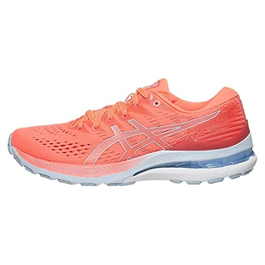 ASICS Women's Gel-Kayano 28 Running Shoes, 8.5, Blazing Coral/Mist