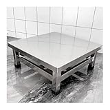 Base de aire acondicionado, estante de almacenamiento de acero inoxidable, estante cuadrado para macetas, para el hogar, almacén, supermercado