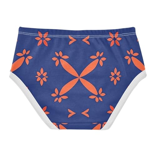 Geometric Pattern Girls' Soft Triangle Panties Organic Underwear for Young Girls in Sizes 2T,3T, 4T, 5T, 6Y and 8Y2