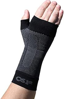 OrthoSleeve Newly Redesigned, Patented WS6 Compression Wrist Sleeve (Single Sleeve) for Carpal Tunnel Syndrome, wrist pain/strain, fatigue and arthritis