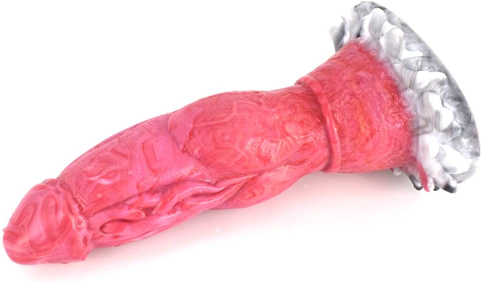 Realistic Alien Animal Dildo, Silicone Dragon Anal Butt Plug Adult Sex Toy with Suction Cup for Women G Spot Dildos - M