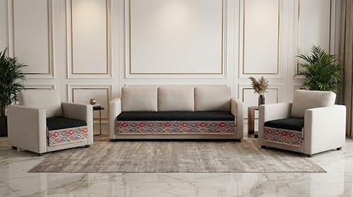 Image of Velvet Quilted Sofa Cover Mat Seat & Back, 3+1+1 Set, Total L115in H32in (3+1+1), Black Color,Anti Skid Backing, 6in Hanging Strap Design, Washable Soft, A, Style -Black-S311