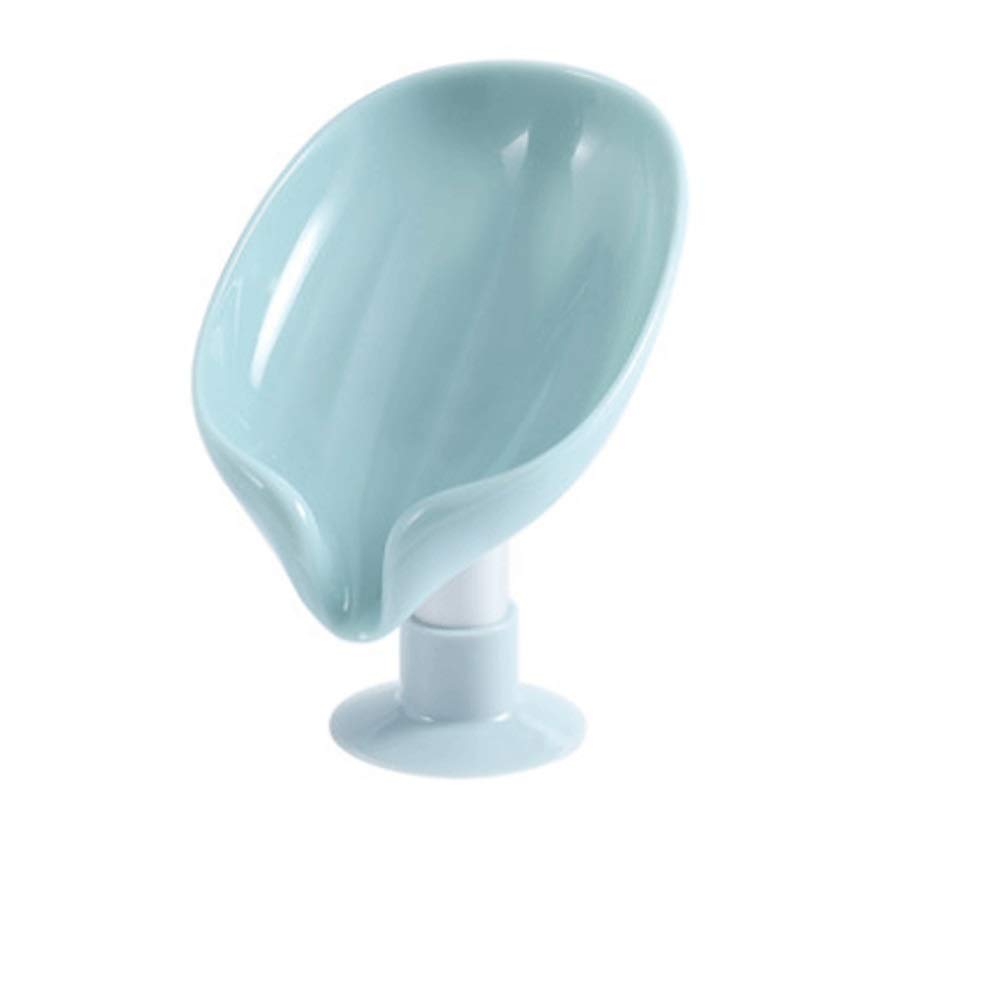 Travelsoapcontainer Soap Box, Creative Personality Cute Drainage, Lotus Leaf Design (color: Mint Green)