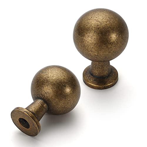 Asidrama 10 Pack Antique Brass Kitchen Cabinet Knobs Vintage Retro Dresser Knobs Drawer Knobs Cabinet Hardware Zinc Knobs For Dresser Drawers #TOP23