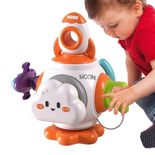 Brinquedos Cubo Ocupado para Crianças | Brinquedo de cubo de desenho animado colorido sensorial para