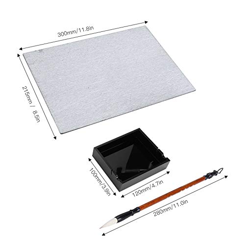 Wasserzeichnungs Künstlertafel, Wasseraufbewahrungsbox, Buddha Brett Set, Pinsel, Wasser Schreibtafel Set, Wasser Zeichenbrett, Wassermalerei Kunsttafel